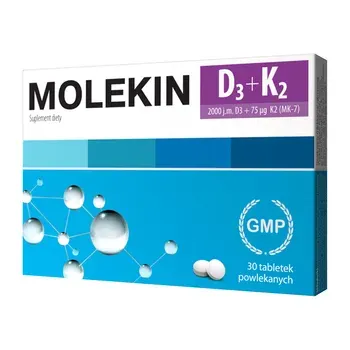 MOLEKIN D3 + K2 , tabletki powlekane, 30 szt