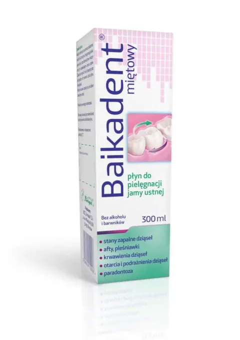 BAIKADENT, miętowy płyn do płukania ust, 300 ml