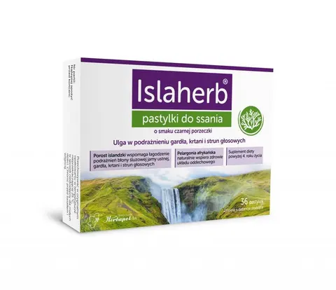 ISLAHERB, pastylki do ssania, 36 szt.