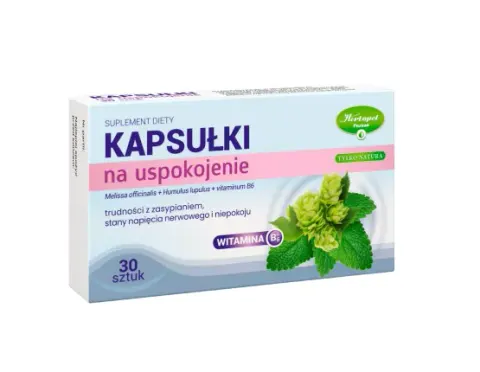 KAPSUŁKI NA USPOKOJENIE TYLKO NATURA, kapsułki, 30 szt.