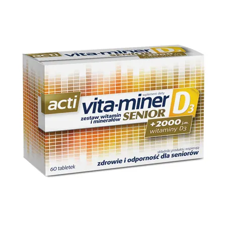 ACTI VITA-MINER SENIOR D3, tabletki, 60 szt.