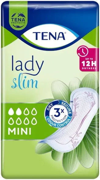 TENA LADY SLIM MINI, wkładki anatomiczne, 20 szt.