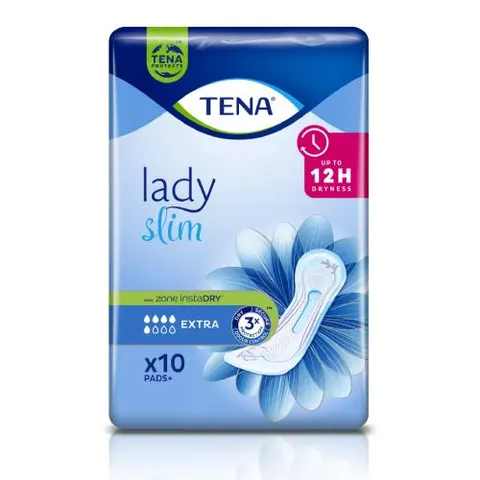 TENA LADY SLIM EXTRA, wkładki anatomiczne, 10 szt.