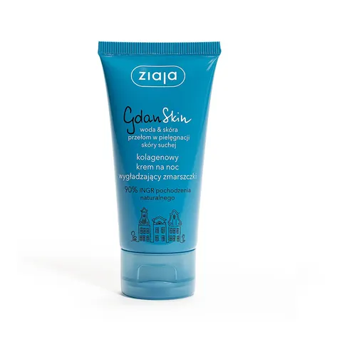 ZIAJA GDANSKIN krem na noc z kolagenem, 50 ml