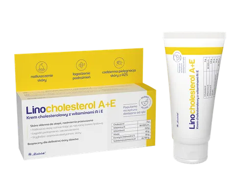 LINOCHOLESTEROL A+E, krem cholesterolowy z wit. A i E, 50 g