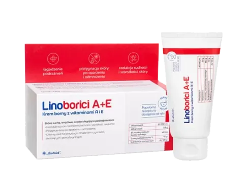 LINOBORICI A+E, krem borny z wit A i E, 50 g
