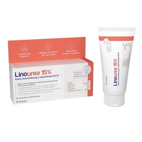 LINOUREA 15%, krem mocznikowy z wit. A i E, 50 g