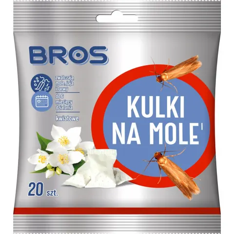 BROS Kulki na mole KWIATOWE, 20 szt