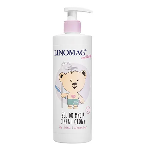 LINOMAG, żel do mycia ciała i głowy, dla dzieci i niemowląt, 200 ml