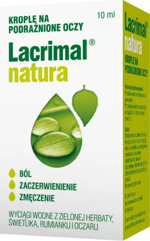 LACRIMAL NATURA, krople do oczu, 10 ml