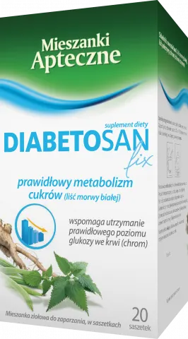 DIABETOSAN FIX, mieszanka ziołowa do zaparzenia w saszetkach 2 g, 20 szt.