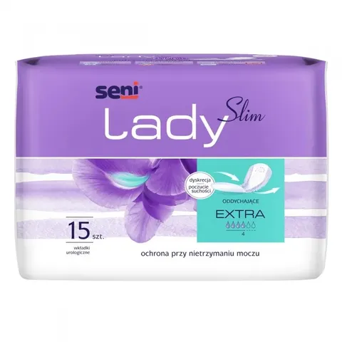 SENI LADY SLIM EXTRA, wkładki urologiczne, 15 szt.
