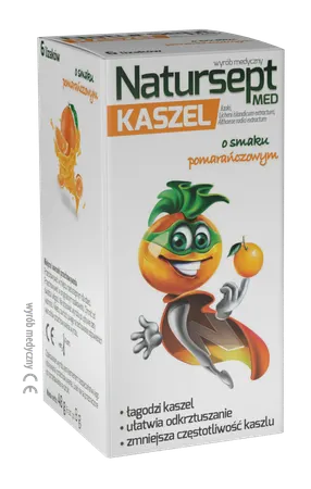 NATURSEPT MED KASZEL, lizaki, smak pomarańczowy, 6 szt.