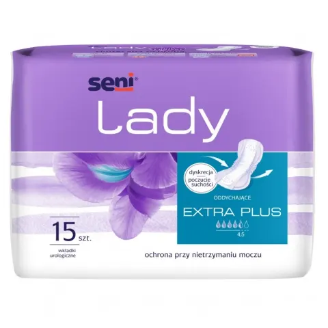 SENI LADY EXTRA PLUS, wkładki urologiczne, 15 szt.