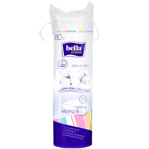 BELLA, płatki kosmetyczne okrągłe, 80 szt.