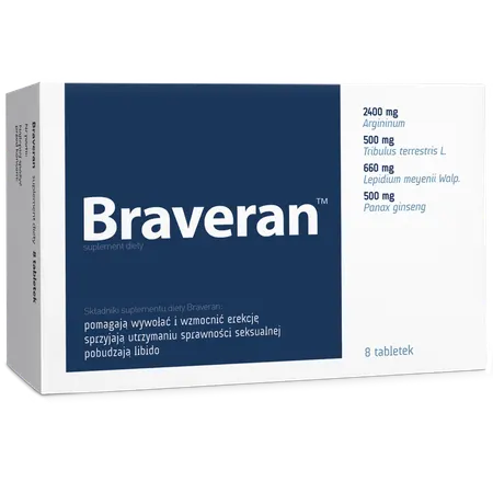 BRAVERAN, tabletki, 8 szt.