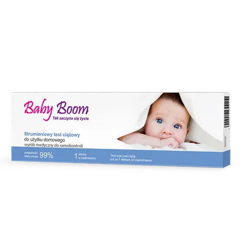 BABY BOOM, strumieniowy test ciążowy, 1 szt.