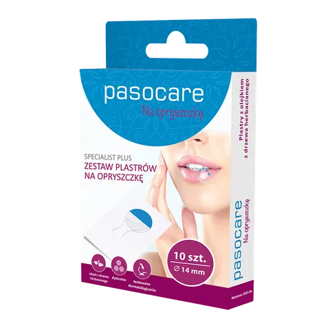 PASOCARE SPECIALIST PLUS, plastry na opryszczkę, 10 szt.