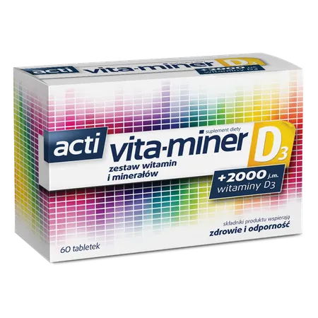 ACTI VITA-MINER D3, tabletki, 60 szt.