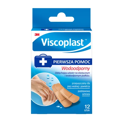 VISCOPLAST, wodoodporny zestaw plastrów, 2 rozmiary, 12 szt.