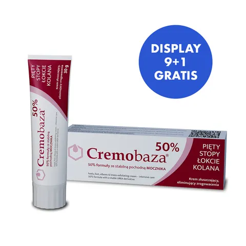 CREMOBAZA 50%, Krem Eliminujący Zrogowacenia, 9 + 1, 30 g