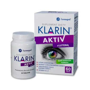 KLARIN ACTIV Z LUTEINĄ, tabletki, 60 szt.