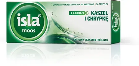 ISLA MOOS, pastylki do ssania, 30 szt.