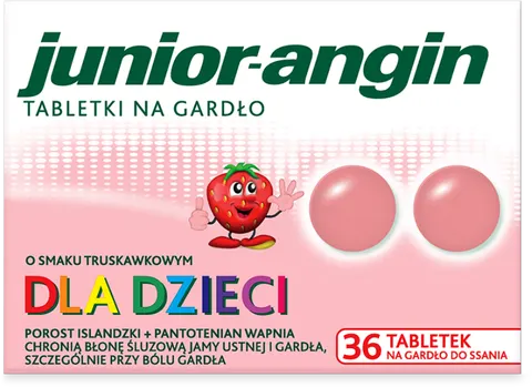 JUNIOR-ANGIN 4+, tabletki do ssania, 36 szt.