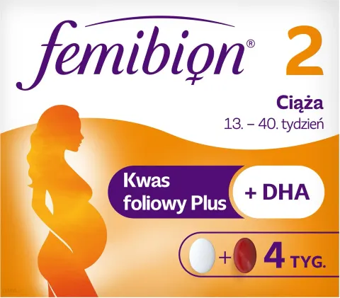 FEMIBION 2, CIĄŻA, tabletki i kapsułki, 56 tabletek + 56 kapsułek