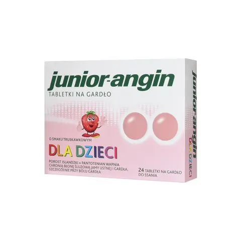 JUNIOR-ANGIN 4+, tabletki do ssania, 24 szt.