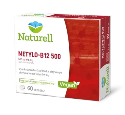 NATURELL METYLO-B12 500, tabletki, 60 szt.