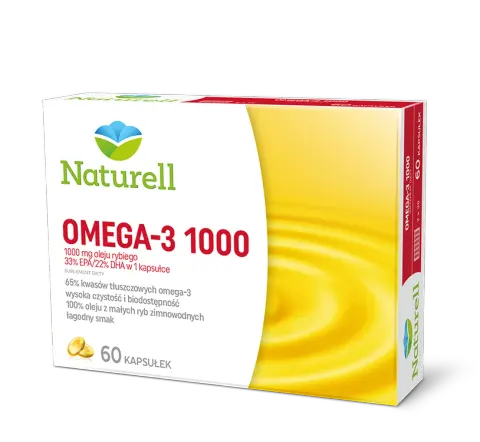 NATURELL OMEGA-3 1000, kapsułki, 60 szt.