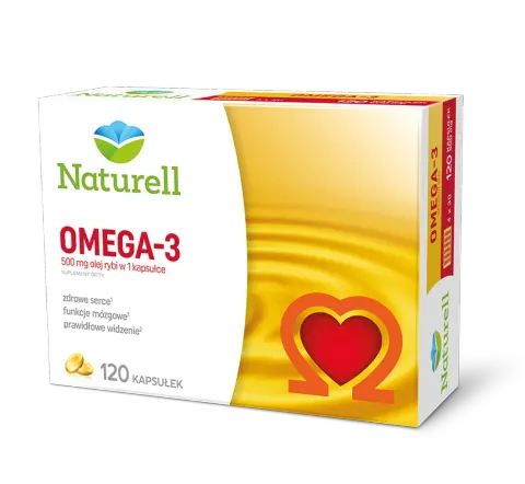 NATURELL OMEGA-3, kapsułki 0,5 g, 120 szt.