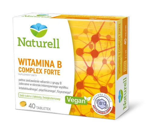 NATURELL WITAMINA B COMPLEX FORTE, tabletki, 40 szt.