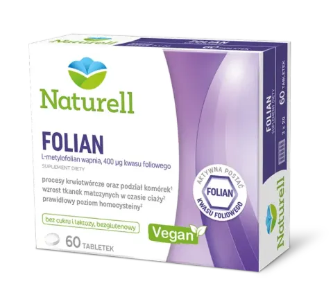 NATURELL FOLIAN, tabletki, 60 szt.