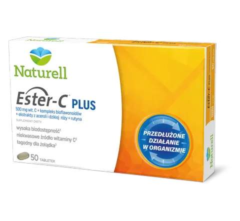NATURELL ESTER-C PLUS, tabletki, 50 szt.