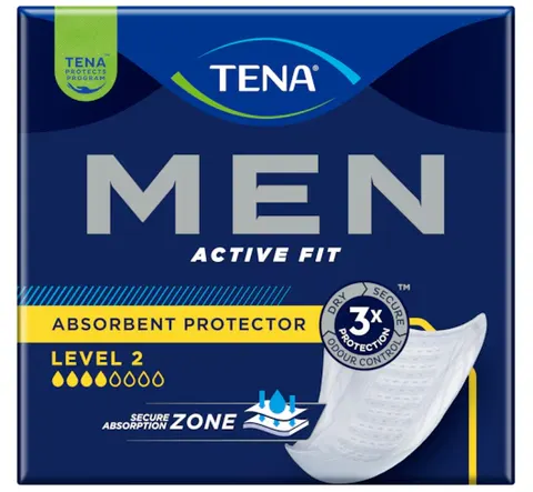 TENA MEN ACTIVE, wkładki anatomiczne, level 2, 20 szt.