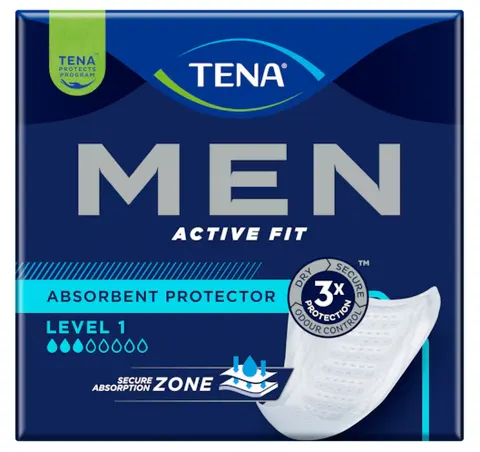 TENA MEN ACTIVE, wkładki anatomiczne, level 1, 24 szt.