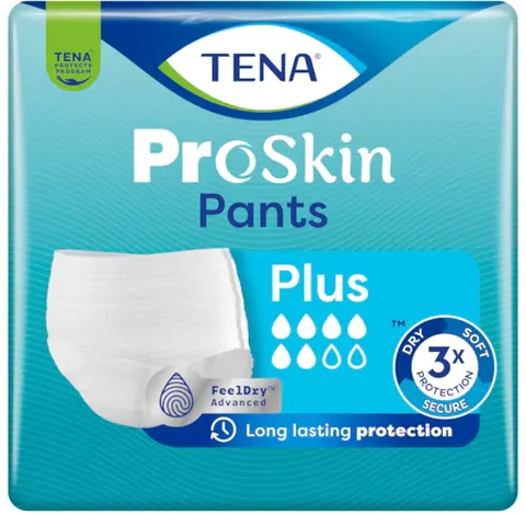 TENA PANTS PROSKIN PLUS, majtki chłonne, rozmiar S, 15 szt.