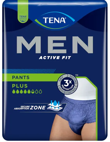 TENA MEN PANTS PLUS, majtki chłonne, rozmiar S/M, 30 szt.