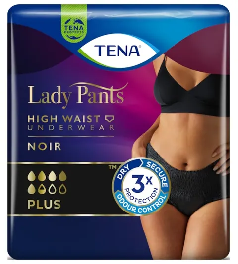 TENA LADY PANTS PLUS NOIR, majtki chłonne, rozmiar L, 30 szt.