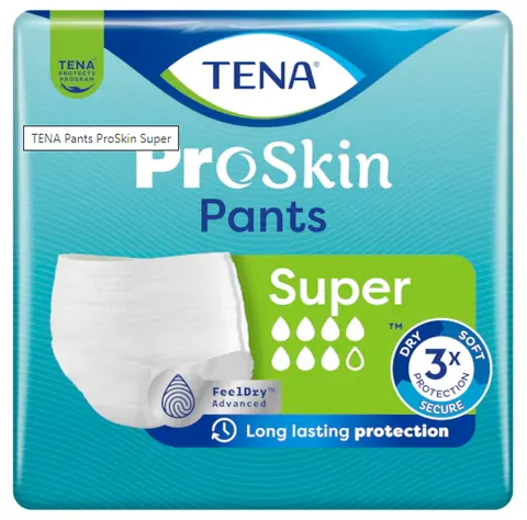 TENA PANTS PROSKIN SUPER, majtki chłonne, rozmiar L, 12 szt.