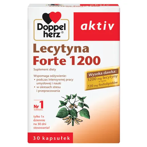 DOPPELHERZ AKTIV LECYTYNA 1200 FORTE, kapsułki, 30 szt.