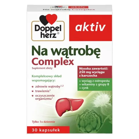 DOPPELHERZ AKTIV NA WĄTROBĘ COMPLEX, kapsułki, 30 szt.