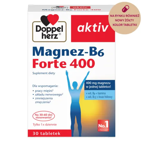 DOPPELHERZ AKTIV MAGNEZ-B6 FORTE 400, tabletki, 30 szt.