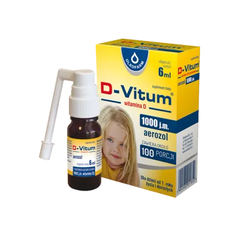 D-VITUM, witamina D 1000 j.m., aerozol, 6 ml