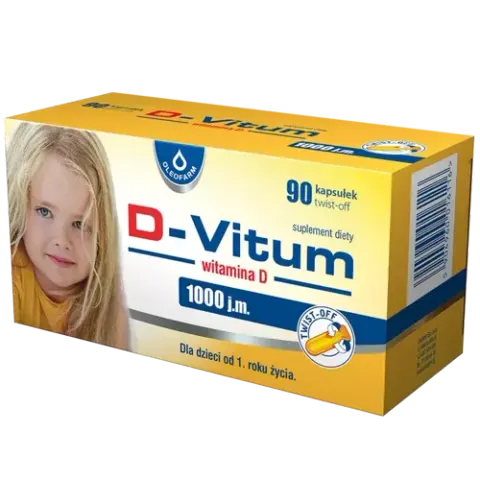 D-VITUM, witamina D 1000 j.m., kapsułki twist-off, 90 szt.
