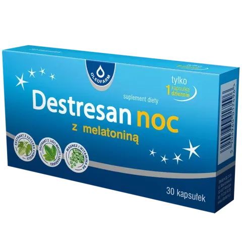 DESTRESAN NOC Z MELATONINĄ, kapsułki, 30 szt.