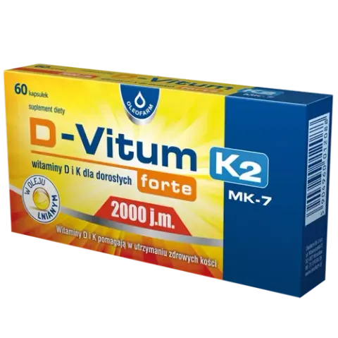 D-VITUM FORTE, 2000 j.m K2, kapsułki, 60 szt.
