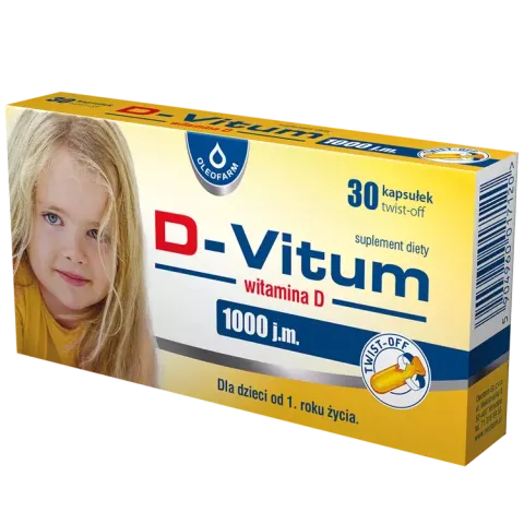 D-VITUM, witamina D 1000 j.m., kapsułki twist-off, 30 szt.